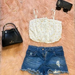 Aeropostale floral crop top